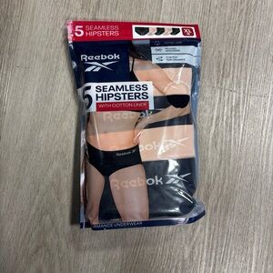 Reebok Women's Underwear - Seamless Hipster Briefs 5 Pack, XL
